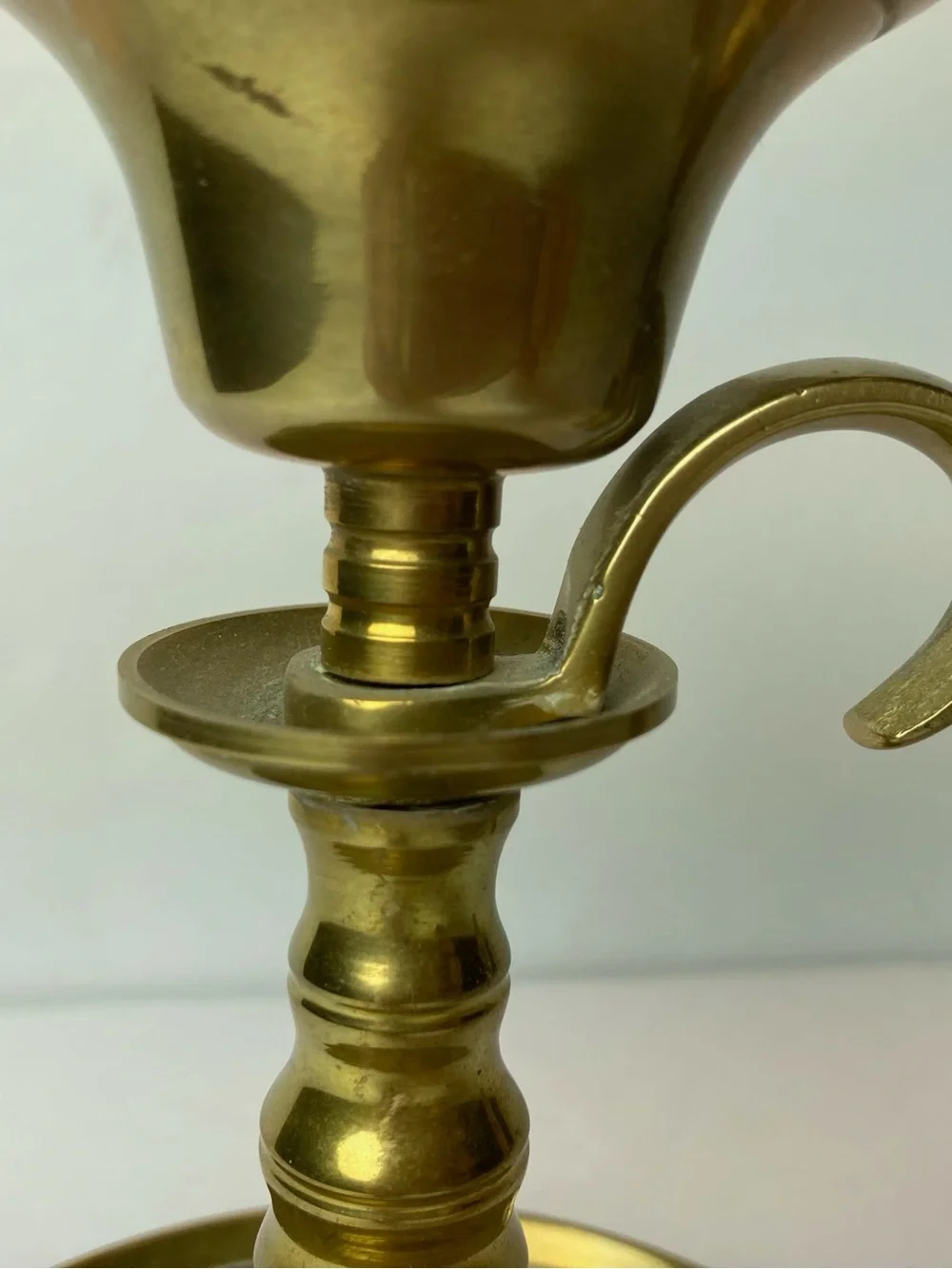 Antique Vintage Brass Whale Oil Lamp Lantern